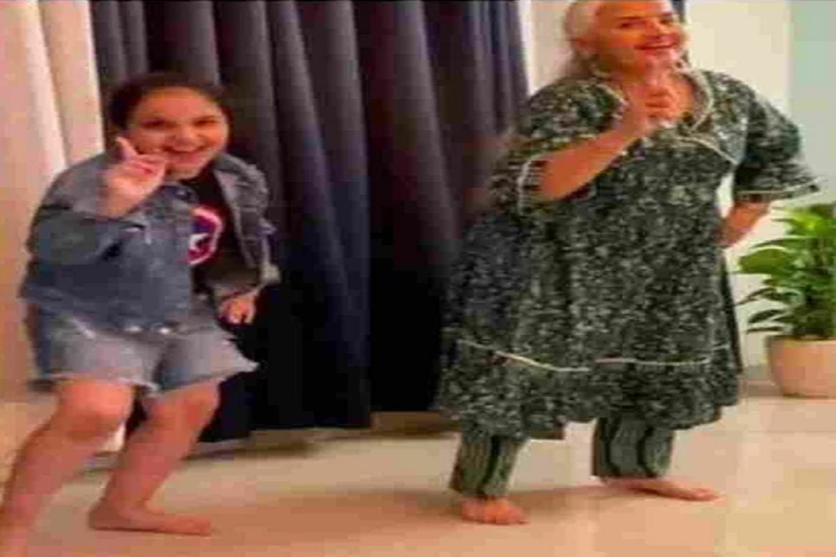 VIDEO - डान्सिंग आजीने पुन्हा दाखवला आपला जलवा; नातीसोबत केला Cutiepie dance