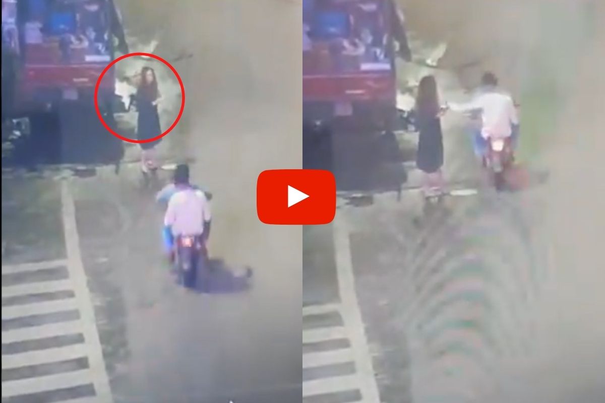 सावधान! पुण्यात भरस्त्यात तरुणीचा मोबाईल हिसकावला; घटना CCTV कॅमेऱ्यात कैद, पाहा VIDEO