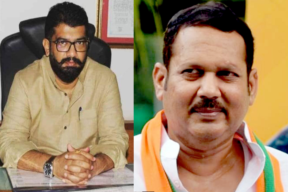 उदयनराजेंनी रस्त्याचा शुभारंभ केला. त्यानंतर लगेच नगरविकास आघाडीकडून ज्या ठिकाणी उदयनराजे यांनी केलेल्या शुभारंभाचा बोर्ड लावला त्याच शेजारी बोर्ड लावला आहे.