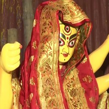 सोन्यापासून बनवली दुर्गामातेची साडी अन् डोळे, एवढा आला खर्च; पाहा PHOTOS सोन्यापासून बनवली दुर्गामातेची साडी अन् डोळे, एवढा आला खर्च; पाहा PHOTOS