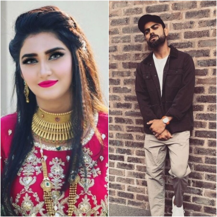 विराट कोहली सध्या जगातल्या सर्वोत्तम खेळाडूंपैकी एक आहे, यात कोणाचंही दुमत नसेल. विराट क्रिकेटच्या तिन्ही फॉरमॅटमध्ये सातत्याने रन करत आहे, त्यामुळे विराटचे फॅन फक्त भारतातच नाहीत तर जगभरात आहेत. पाकिस्तानमध्येही विराटची लोकप्रियता खूप जास्त आहे. पाकिस्तानी टीमचा फास्ट बॉलर हसन अली याची पत्नी आरजूदेखील विराटची चाहती आहे. (Samiya Hassan Ali, Virat Kohli/Instagram)