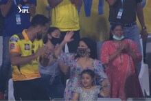 ...माहीचा Winning Six! साक्षी-झिवाची अशी होती रिअ‍ॅक्शन; VIDEO VIRAL