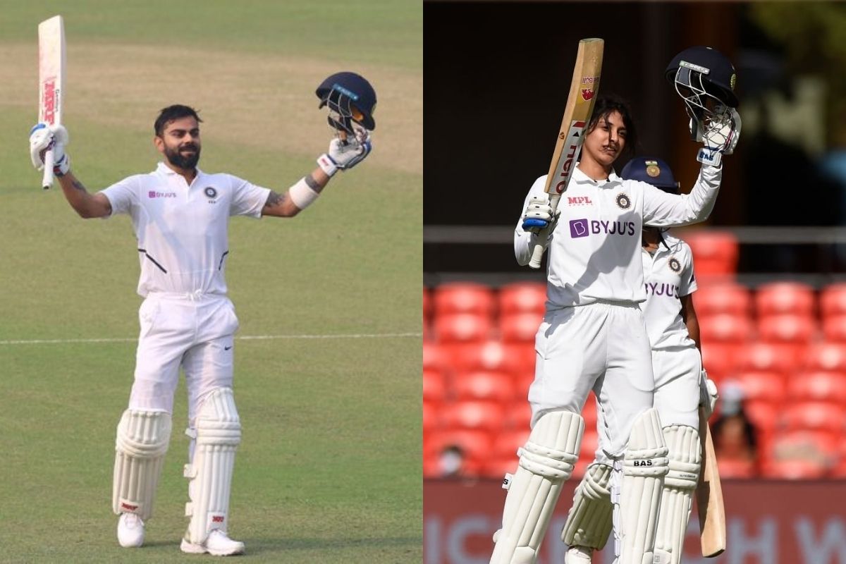 'कुछ तो बात है जर्सी नंबर 18 में' म्हणत भारतीय संघाचा कर्णधार विराट कोहली (Virat Kohli) आणि स्मृती मंधानाचा फोटो शेअर केला आहे.