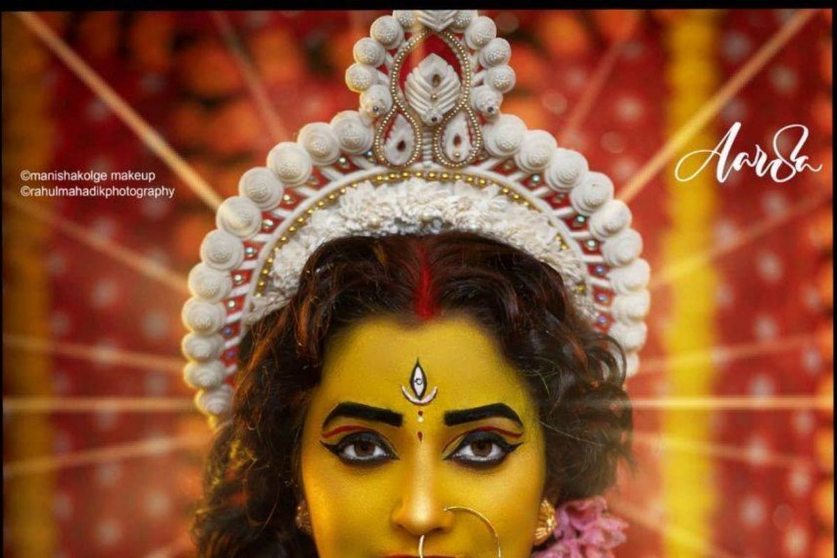 नवरात्रीच्या पाचव्या दिवशी ही अभिनेत्री दिसली बंगाली देवीच्या रुपात