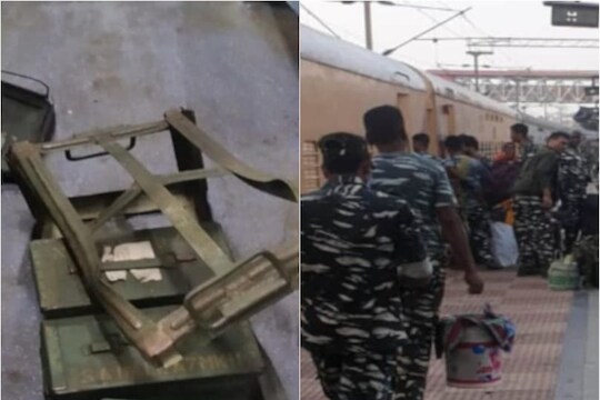 रायपूर रेल्वे स्थानकात ट्रेनमध्ये स्फोट, CRPF चे सहा जवान जखमी