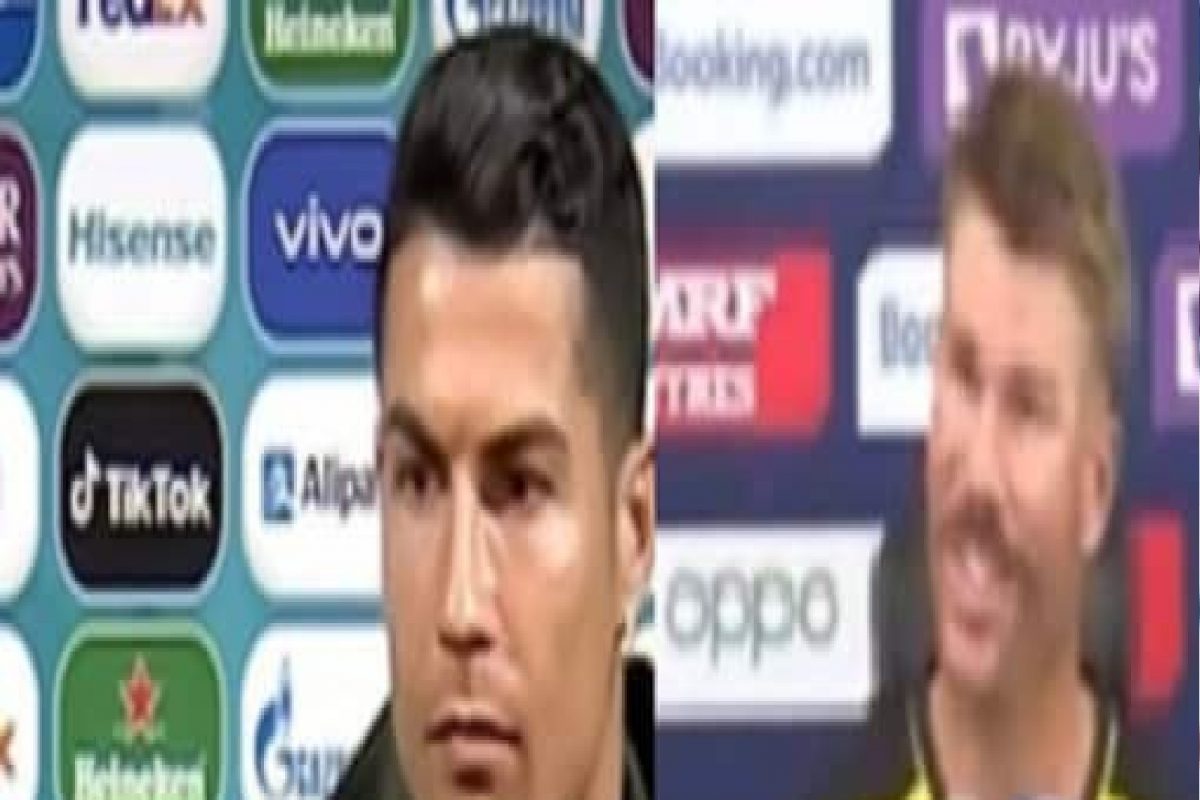 T20 World Cup: डेव्हिड वॉर्नरनं केली रोनाल्डोची नक्कल, Coco Cola च्या बॉटलवरून ड्रामा; VIDEO