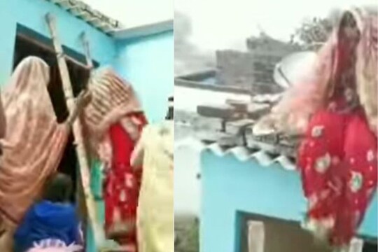 VIDEO: मला सासरी नाही जायचं! पाठवणीवेळीच घराच्या छतावर चढली नवरी अन्...; नवरदेव हादरला