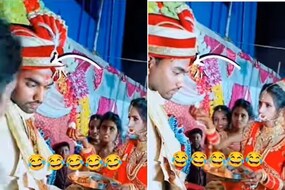 रुसलेल्या नवरदेवाचे स्टेजवर भलतेच नखरे; लग्नाच्या दिवशीच नवरीचा हिरमोड, Video