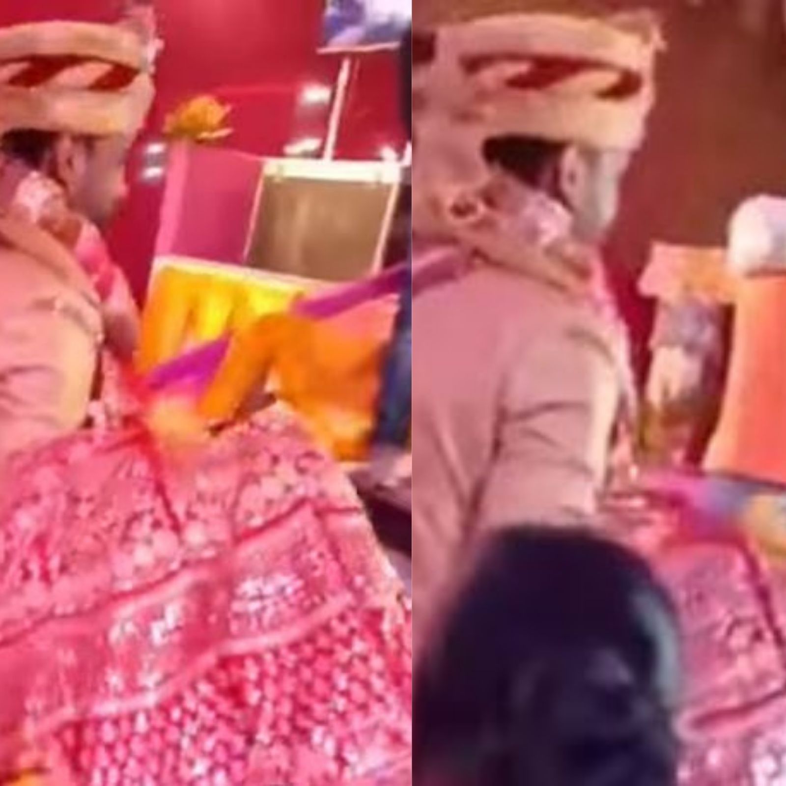 VIDEO: मंडपात आली पण स्टेजवर चढायलाच तयार नव्हती नवरी; नवरदेवानं केलं असं काही की सगळेच हैराण