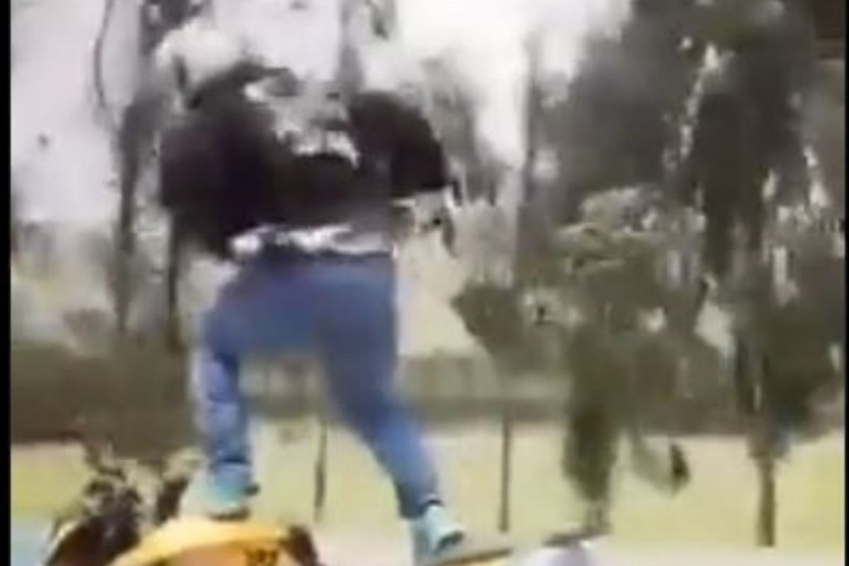 दुचाकीवर उभा राहून हायवेवर करत होता स्टंट; इतक्यात तोल गेला अन्..., पाहा Shocking Video