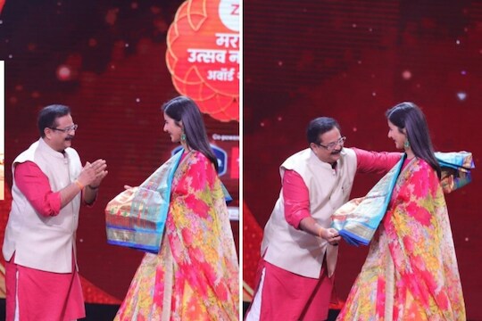 आदेश बांदेकरांनी कतरिनाला दिली पैठणी! पाहा बॉलिवूडअभिनेत्रीचा मराठमोळा सन्मान