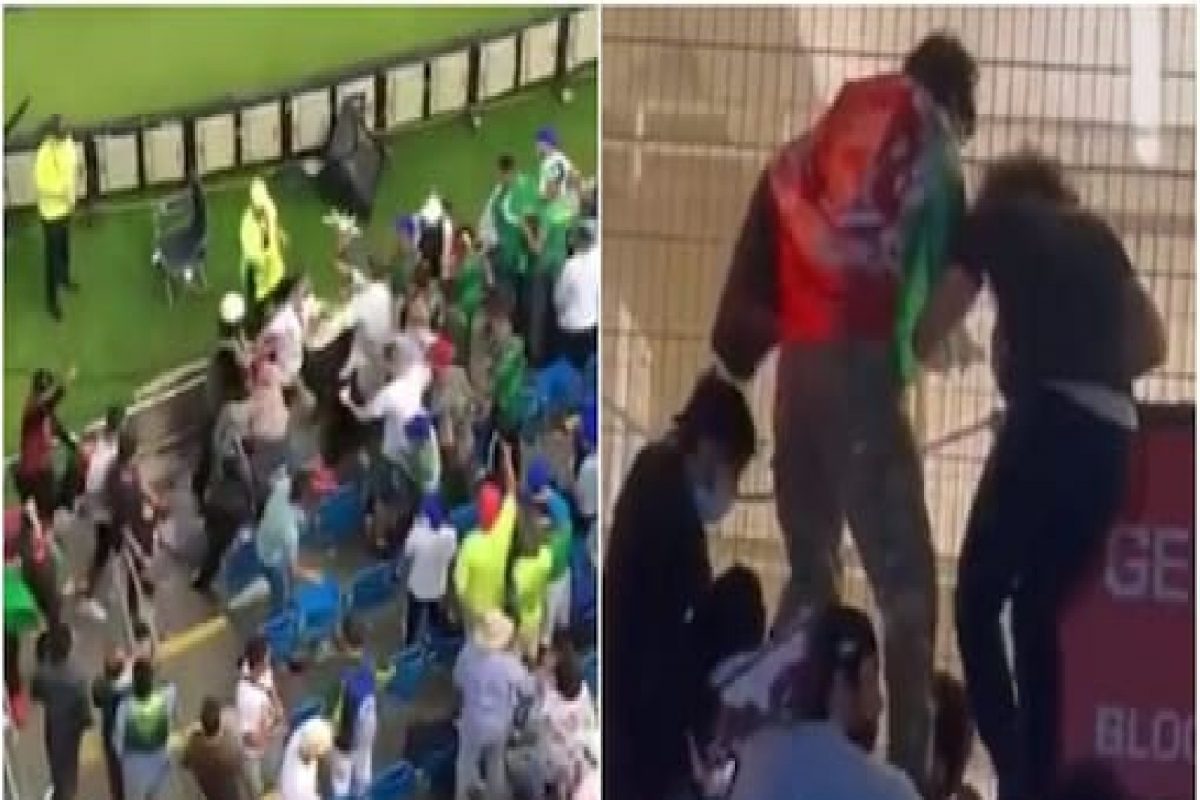 T20 World Cup, PAK vs AFG: क्रिकेट फॅन्समध्ये जोरदार मारामारी, लाथाबुक्यांनी एकमेकांना तुडवले! पाहा VIDEO