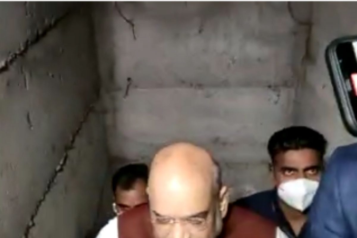 IND vs PAK मॅचदरम्यान अमित शहा पोहोचले भारत-पाक सीमेवरील बंकरमध्ये, VIDEO आला समोर