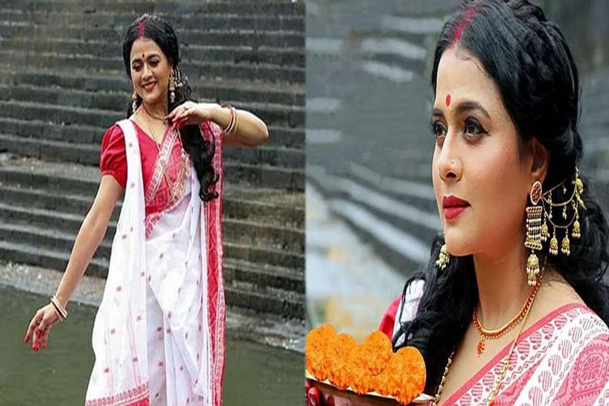 भार्गवी चिरमुलेने Navratri निमित्त नेसलेल्या 'या' साडीचं महत्त्व माहितेय का?