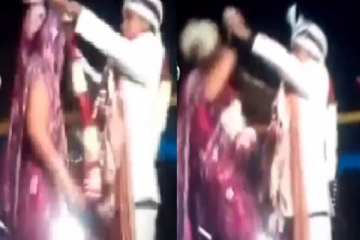 लग्नातील मस्ती नवरीबाईला पडली भारी, नवरदेवही वाचवूू शकला नाही; VIDEO VIRAL