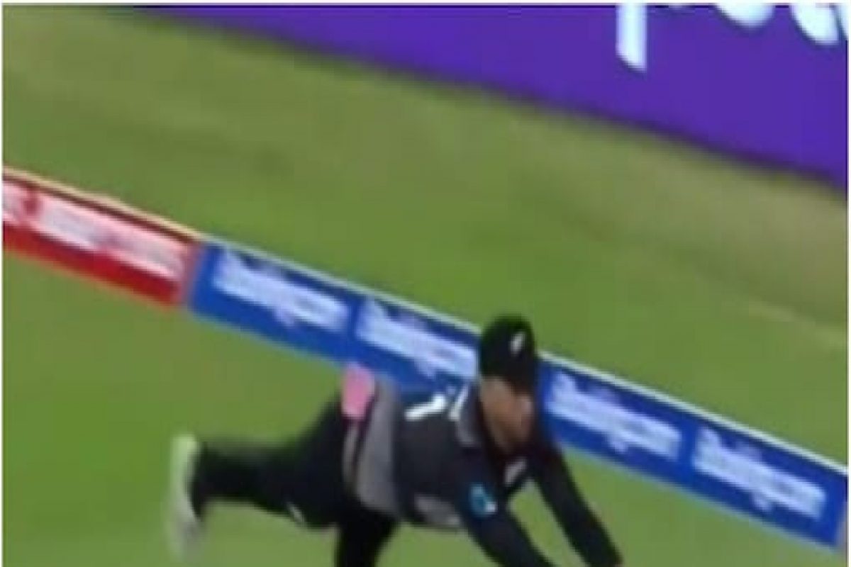 T20 World Cup PAK vs NZ: गोळीच्या वेगानं जाणाऱ्या बॉलवर झेपावत पकडला जबरदस्त कॅच, पाहा VIDEO