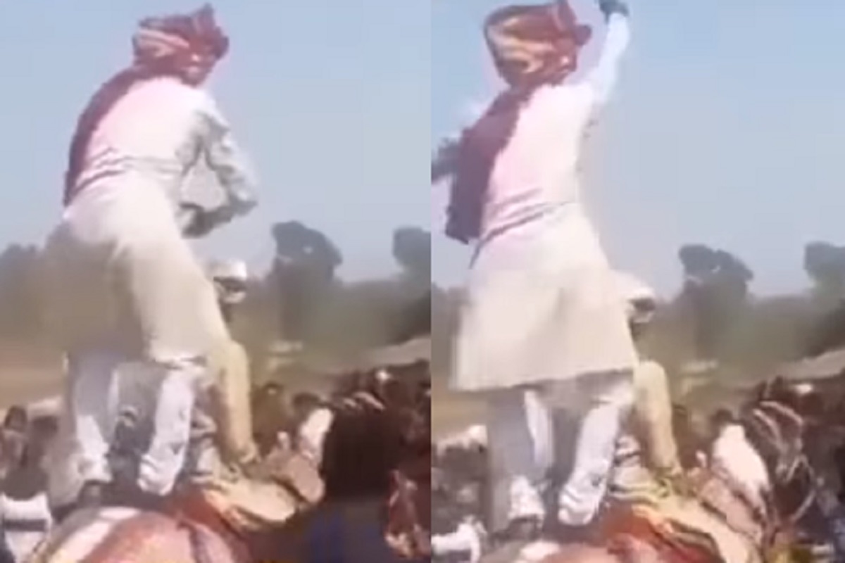 मित्राची मजा अन् नवरदेवाला सजा, वरातीत चांगलाच बँड वाजला; नेमकं काय केलं पाहा VIDEO