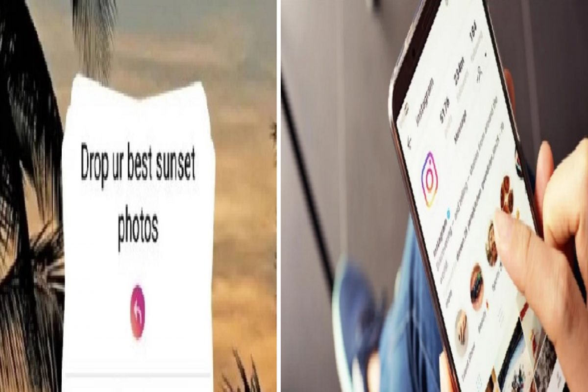 Instagram वर नवा ट्रेंड! कशी अपलोड कराल Drop your best sunset photos स्टोरी