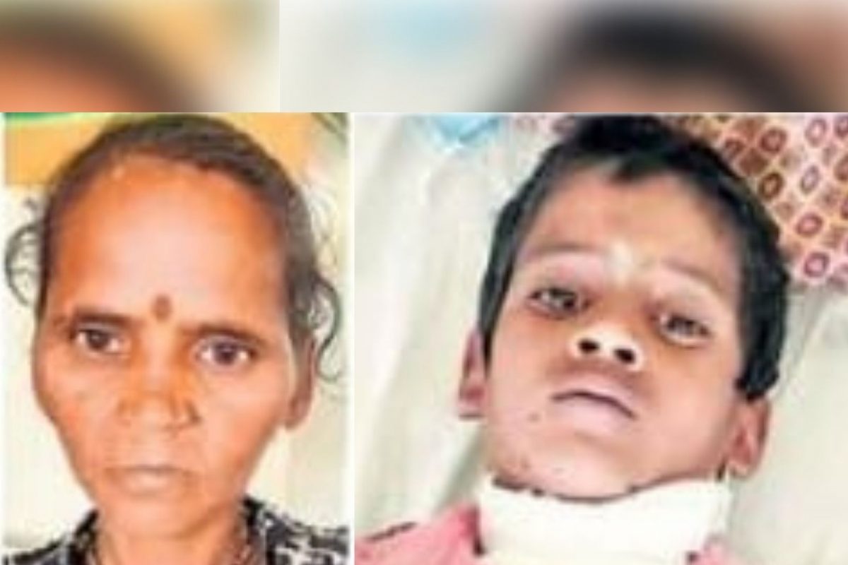 कार्तिक काळू घारे असं बिबट्याने हल्ला केलेल्या मुलाचं नाव आहे. (फोटो- दिव्य मराठी)