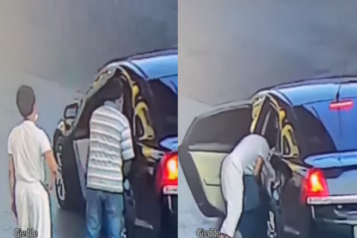 धक्कादायक! आधी पेट्रोल भरलं, नंतर कर्मचाऱ्यालाही गाडीत कोंबलं; अपहरणाचा LIVE VIDEO