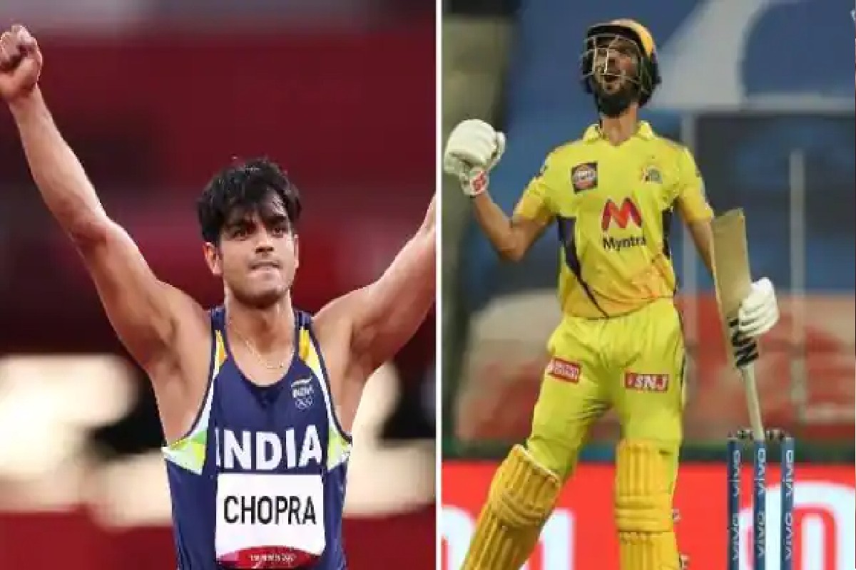 IPL 2021: ऋतुराजनं शतकापूर्वीच सुरू केले सेलिब्रेशन, सर्वांना झाली नीरज चोप्राची आठवण! पाहा VIDEO