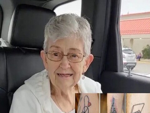  एका 82 वर्षांच्या आजाबाईंना आता (82 year old woman gets her first tatto) टॅटू गोंदवण्याचा छंद जडला असून नुकताच त्यांनी एक अनोखा टॅटू स्वतःच्या शरीरावर गोंदवला आहे. 