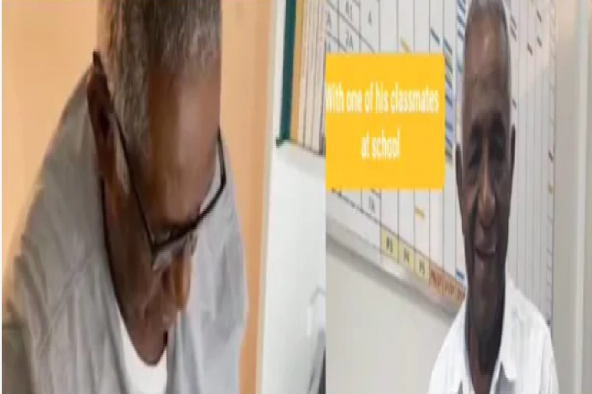 77 वर्षांचे आजोबा जातात नर्सरीत, अर्धवट राहिलेलं स्वप्न करतायत पूर्ण; पाहा VIDEO