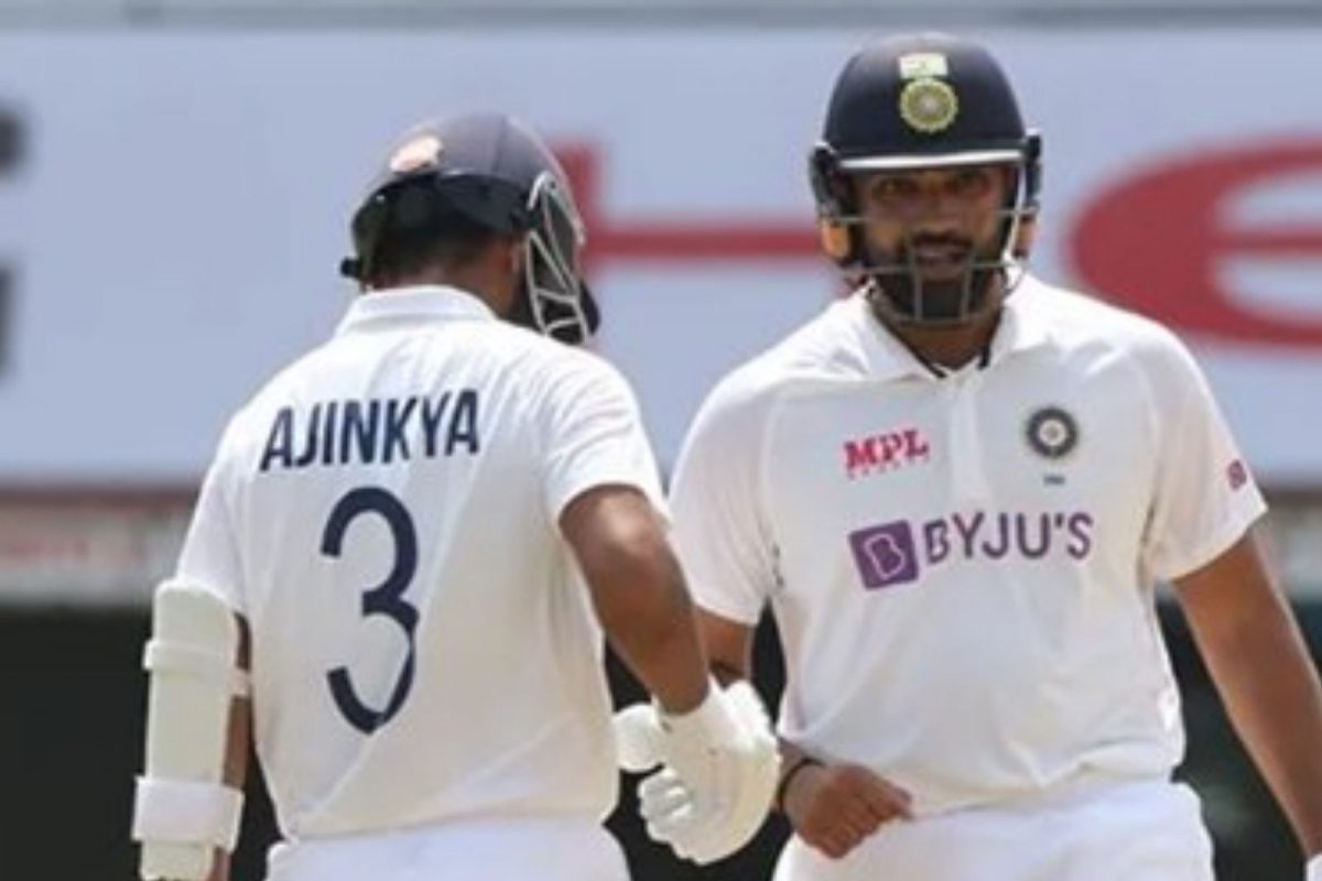 rohit sharma with ajinkya rahane