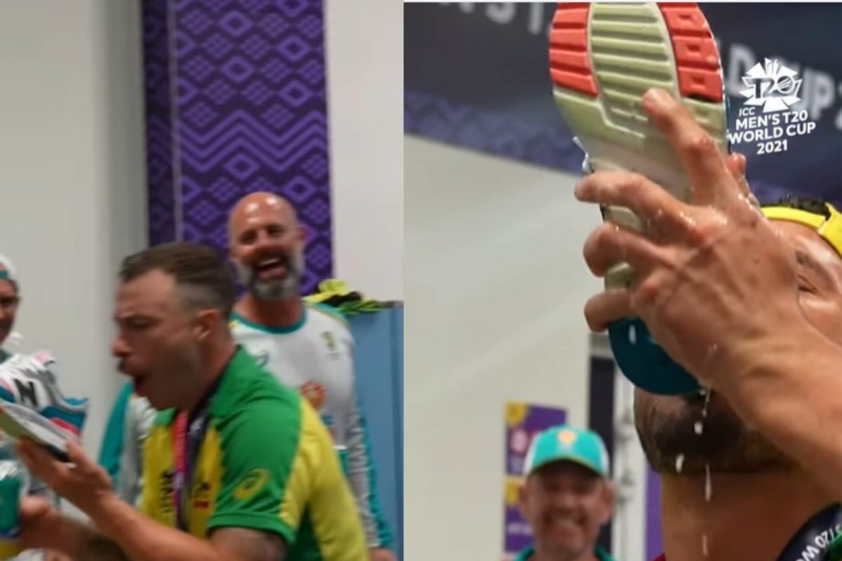 t20 world cup shoey celebration