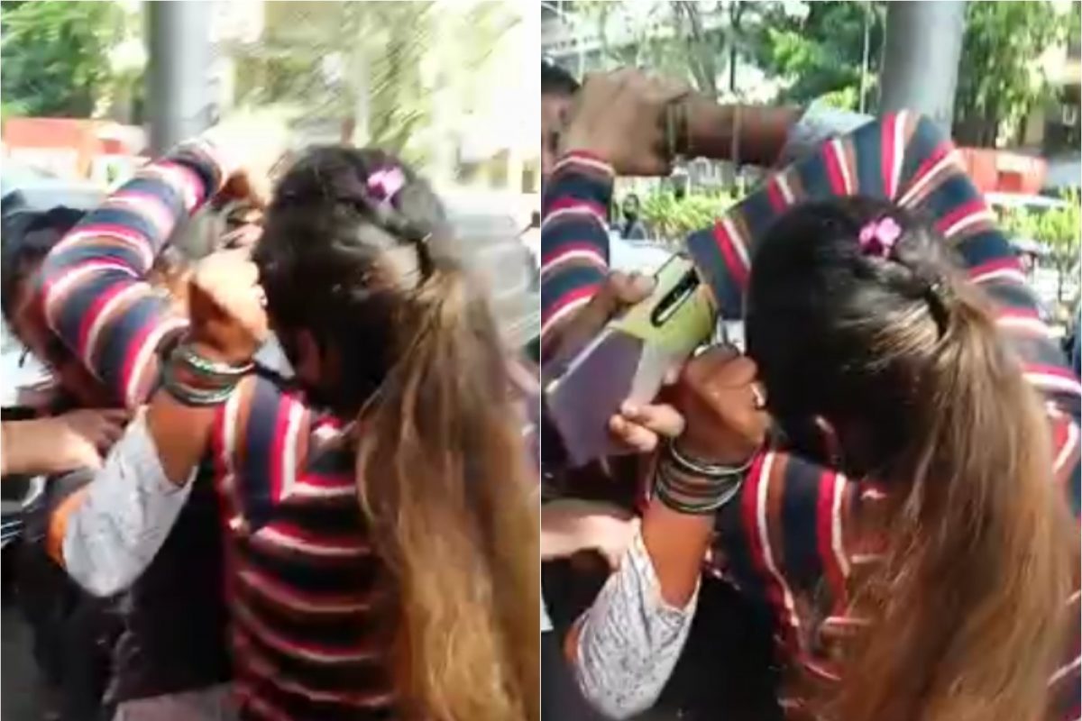 दंड भरण्यावरुन वाद, महिला आणि क्लीन-अप मार्शल्समध्ये हाणामारी, मुंबईतील VIDEO VIRAL