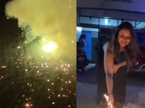 दिवाळीच्या  (Diwali 2021)  निमित्ताने सामान्य माणूसच नव्हे तर सिनेतारकाही उत्साहात आहेत. बॉलीवूड स्टार्ससोबतच भोजपुरी स्टार्सही दिवाळीत धमाल करत आहेत. त्यांचे फोटो आणि व्हिडिओ सोशल मीडियावर व्हायरल होत आहेत. ते त्यांच्या चाहत्यांना फारच आवडत आहेत. पण या सगळ्यामध्ये सर्वात धक्कादायक व्हिडिओ भोजपुरी  (Bhojpuri Actress)  अभिनेत्री राणी चॅटर्जीचा  (Rani Chattergee)  आहे. जो पाहून तिचे चाहते थक्क झाले आहेत. 