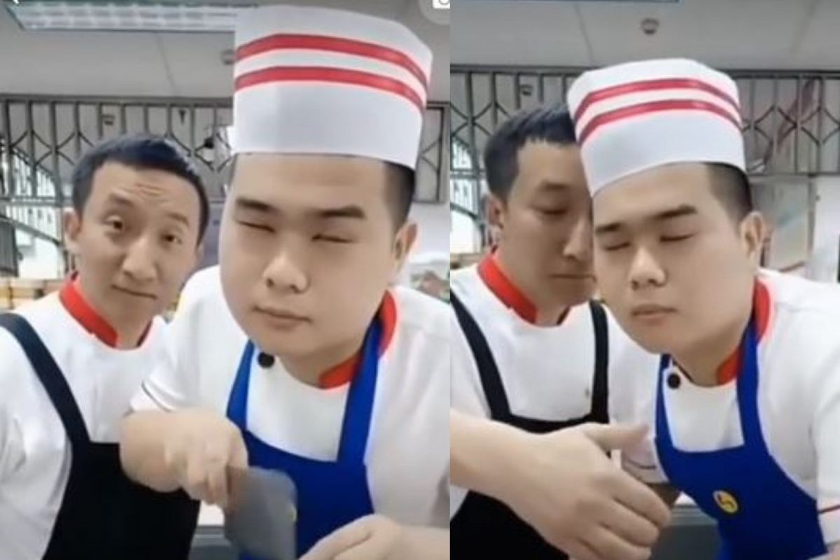 आंधळा असूनही क्षणार्धात शेफनं अनोख्या पद्धतीनं कापली काकडी; VIDEO पाहून घालाल तोंडात बोटं