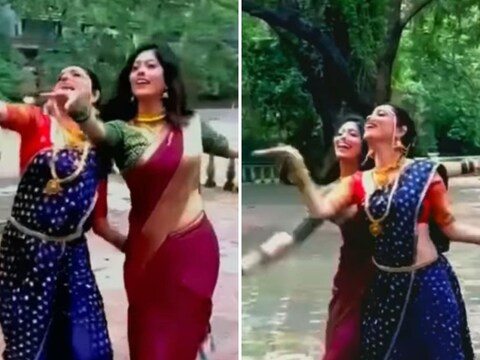 मराठमोळ्या अभिनेत्री अंकिता लोखंडे  (Ankita Lokhande)  आणि अभिज्ञा भावे  (Abhidnya Bhave)  सध्या 'पवित्र रिश्ता २' मधून प्रेक्षकांचं भरपूर मनोरंजन करत आहेत. मात्र या दोघी ऑफस्क्रीनसुद्धा तितकीच धम्माल करत आहेत. सतत या दोघींचे सेटवरील फोटो आणि व्हिडीओ व्हायरल  (Dance Video)  होत असतात. 