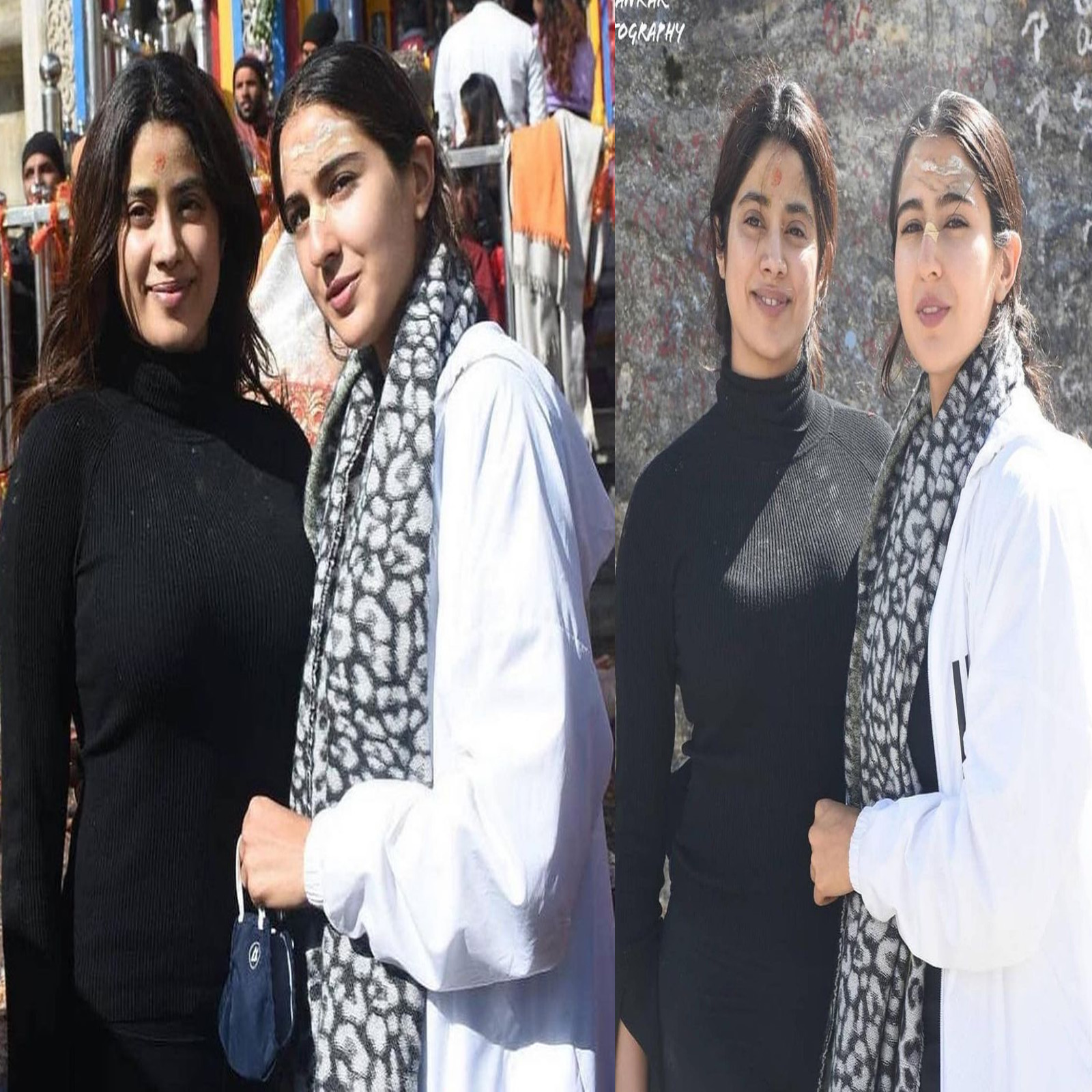 Sara-Janhavi Kedarnath: अभिनेत्री सारा अली खान आणि जान्हवी कपूर केदारनाथ यात्रेवर आहेत. केदारनाथ यात्रेदरम्यानचे सारा आणि जान्हवीचे सुंदर फोटो सोशल मीडियावर व्हायरल होत आहेत.