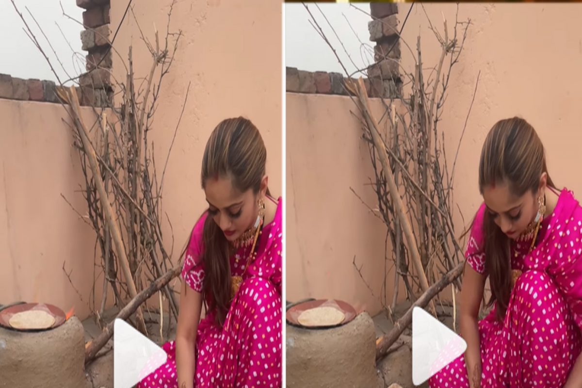 VIDEO :मानसी नाईकला चुलीवर चपाती बनवताना पाहून चाहत्याला झाली बायकोची आठवण...