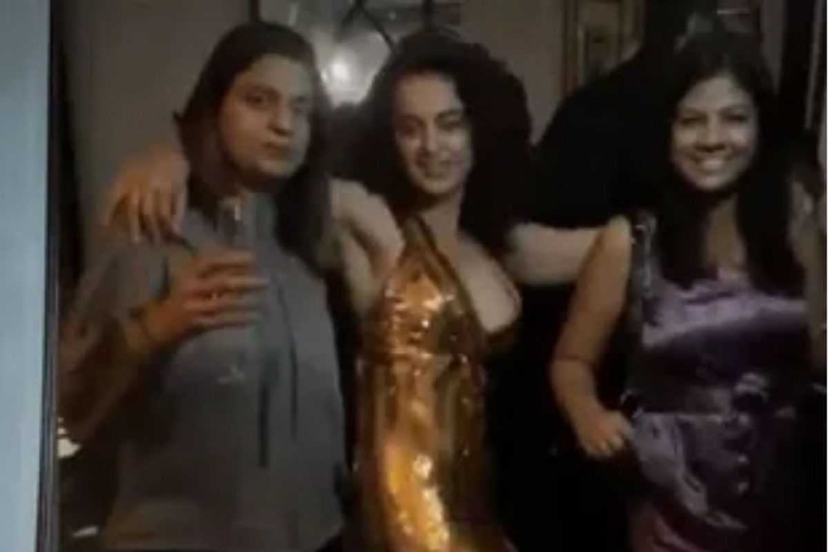 बॉयकॉट आणि अटकेच्या चर्चेत बिनधास्तपणे पार्टीत डान्स करताना दिसली कंगना; VIDEO व्हायरल