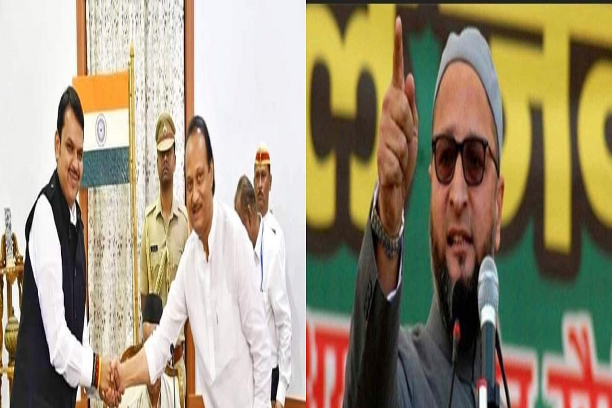 'अजित पवार 48 तासांचे नवरदेव बनले', पहाटेच्या शपथविधीवर ओवेसींचा निशाणा