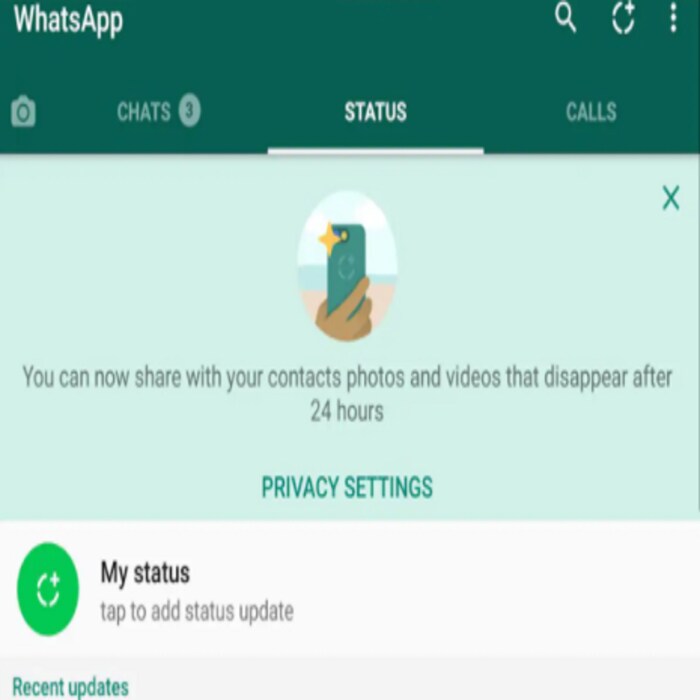 WhatsApp वर स्टेटस शेअर करण्यासाठी कोणतीही ट्रिक नाही. फोटोचा स्क्रिनशॉट घेऊन तो सेंड करता येऊ शकतो. परंतु स्टेटसवर व्हिडीओ असल्यास तो शेअर करता येत नाही. पण एका ट्रिकद्वारे व्हिडीओ सेव्ह करू शकता. 