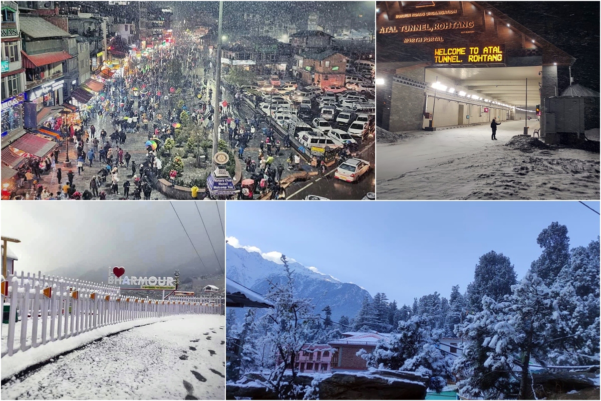 हिमाचल प्रदेशातील शिमला, मनाली, खज्जियार आणि लाहौलमध्ये झालेल्या या हिमवर्षावामुळं हॉटेल व्यावसायिकांसह राज्यातील पर्यटक आणि बागायतदारांमध्ये आनंदाचं वातावरण आहे.