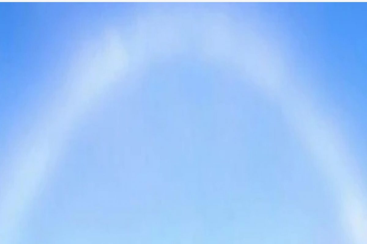 इथे दिसलं पांढरं इंद्रधनुष्य, नागरिक झाले अवाक