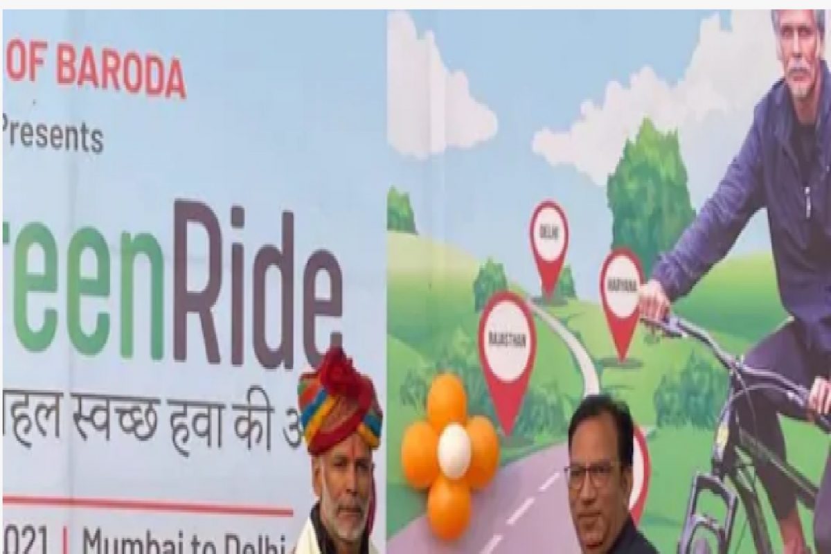 या सेलिब्रिटीनं सायकलवरून पूर्ण केला 1000 किमीचा पल्ला, मुंबईहून गाठलं उदयपूर