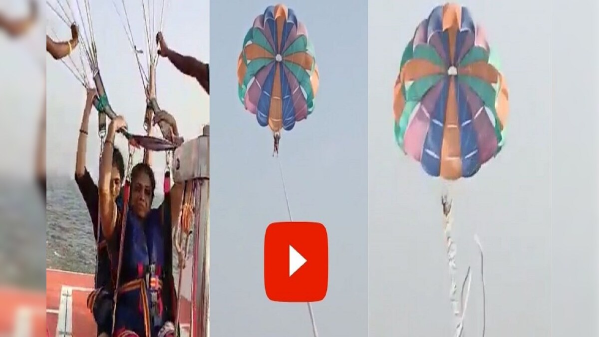 Parasailing rope breaks in alibaug two women fall in sea incident