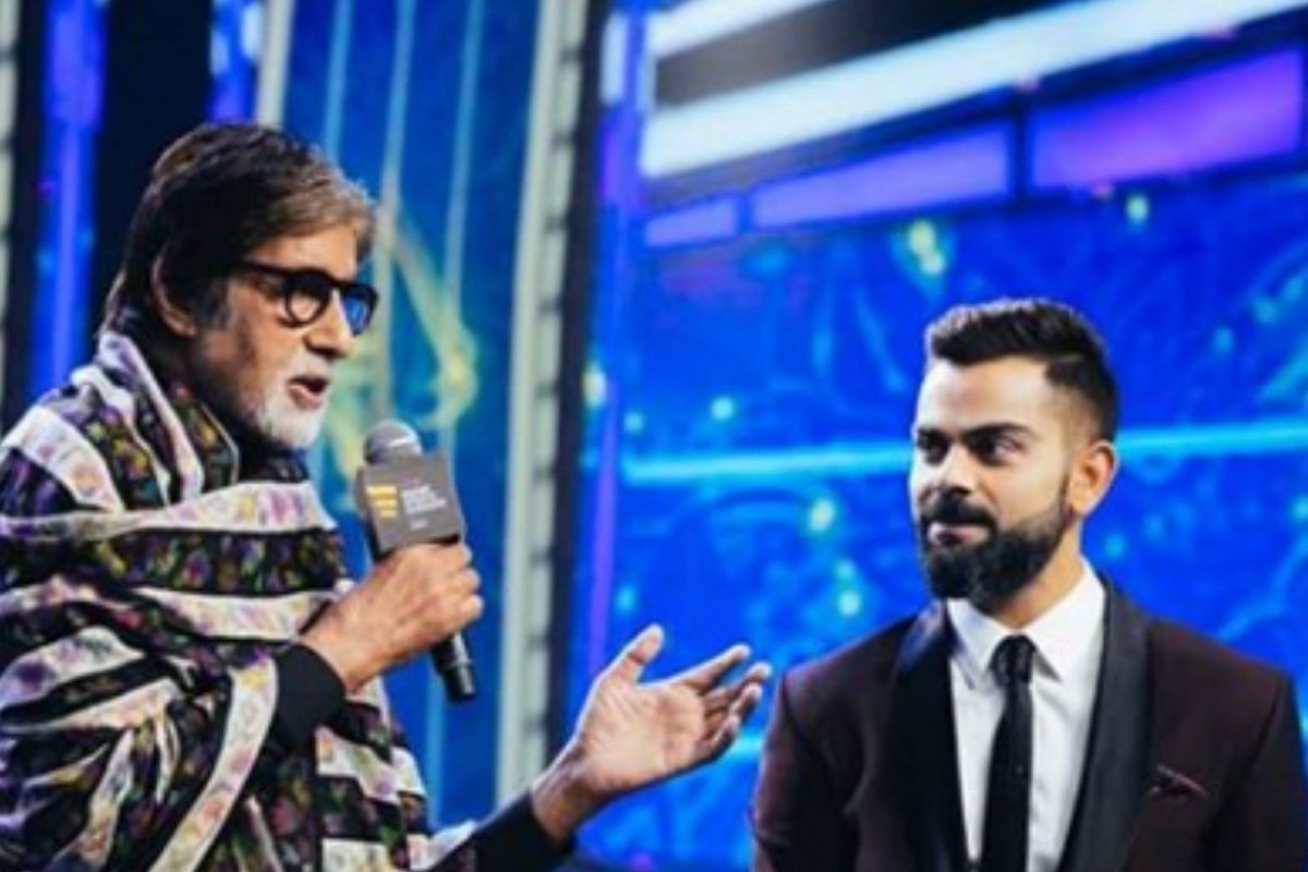 Amitabh Bachchan with Virat Kohli