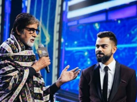 Amitabh Bachchan with Virat Kohli