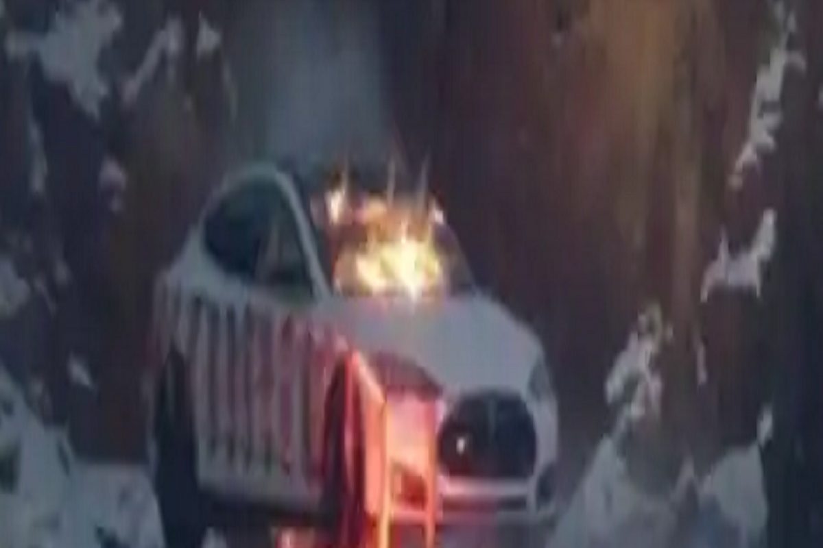 Video : Tesla कारमुळे त्रस्त व्यक्तीने स्फोटकांनी उडवली 75 लाखांची कार; काय होतं कारण?