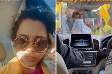 पंजाबमध्ये प्रवेश करताच शेतकऱ्यांनी अडवली कंगना रणौतची कार; केली माफी मागण्याची