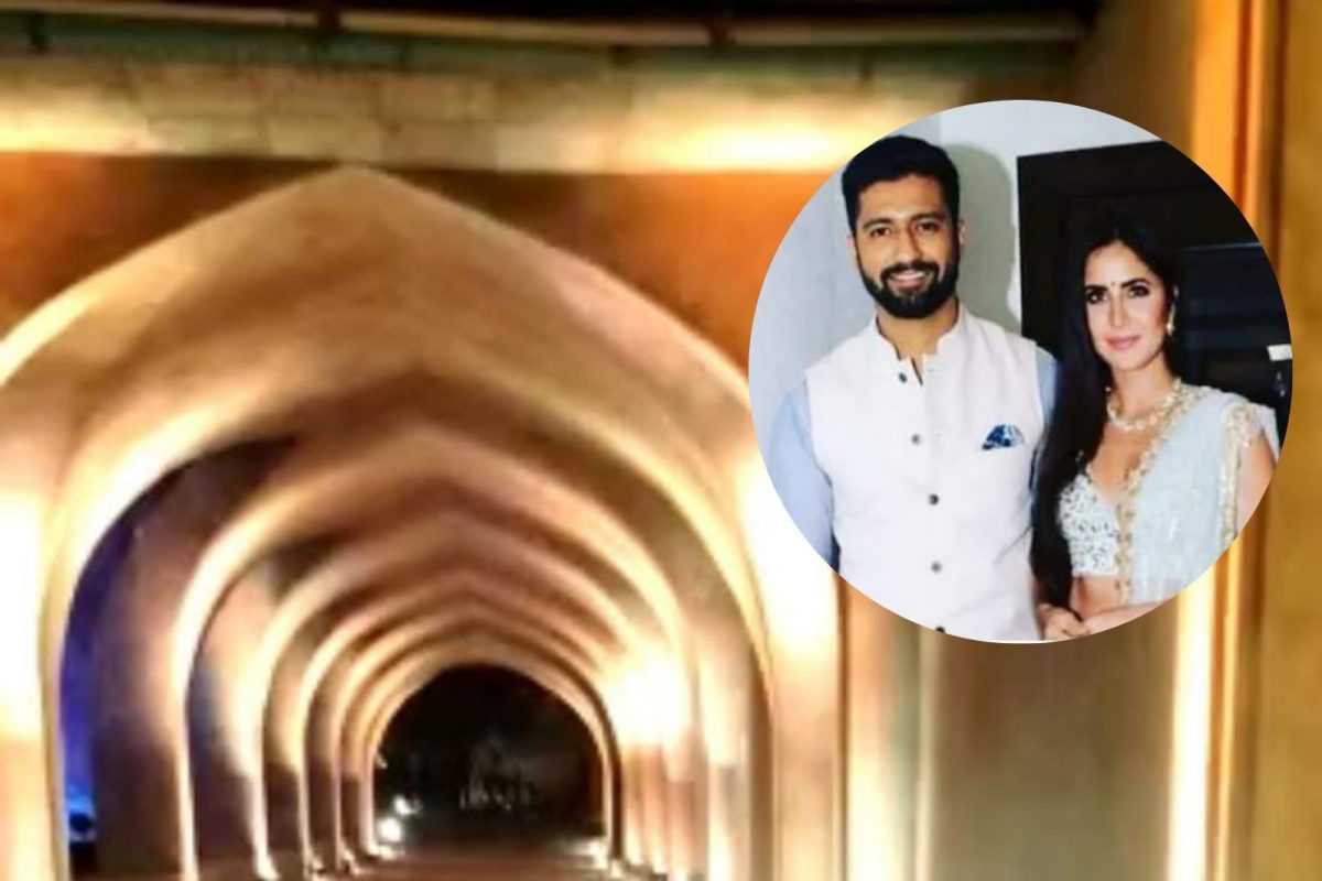 विकी-कतरिनाच्या लग्नसोहळ्याचं Exclusive फुटेज; समोर आला हॉटेलचा INSIDE VIDEO