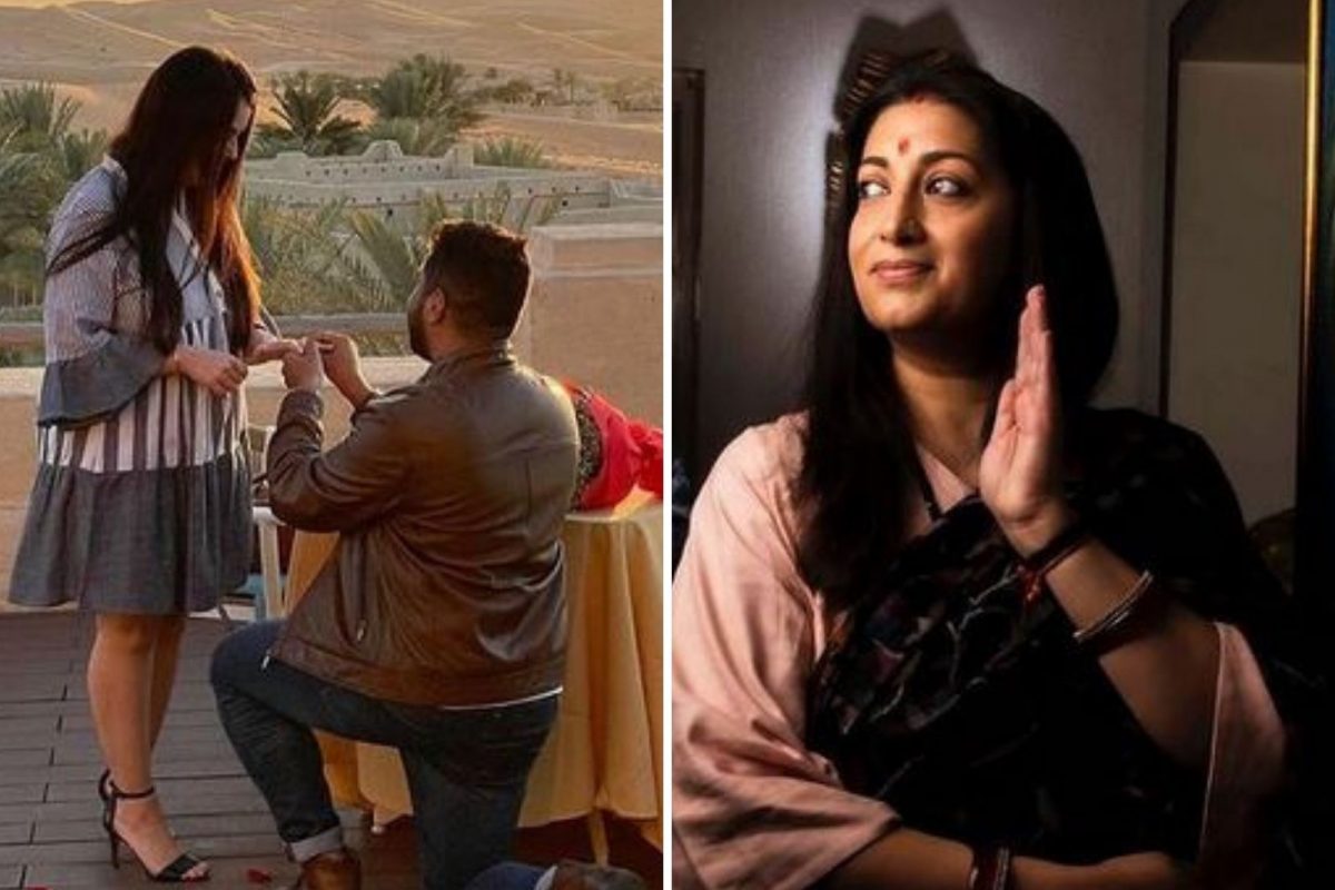 स्मृति ईरानींच्या लेकीचा पार पडला साखरपुडा; 'तुलसी' ने मजेशीररित्या केलं जावयाचं स्वागत