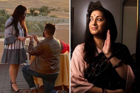 स्मृति ईरानींच्या लेकीचा पार पडला साखरपुडा; 'तुलसी' ने मजेशीररित्या केलं जावयाचं स्वागत
