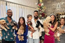 क्रिकेटर Hardik Pandya ने कुटुंबीयांसह साजरा केला Christmas, पाहा PHOTOS